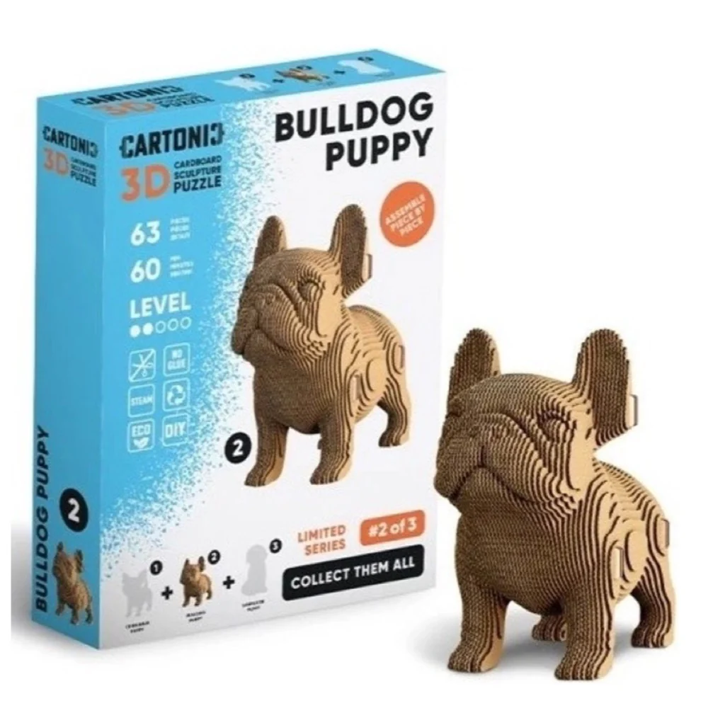 Cartonic Bulldog Puppy 3D Puzzle