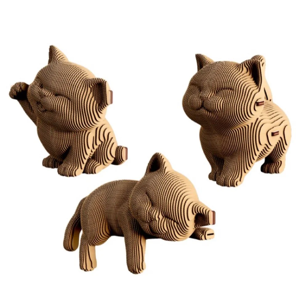 Cartonic Kittens Trio 3D Puzzle - Image 2