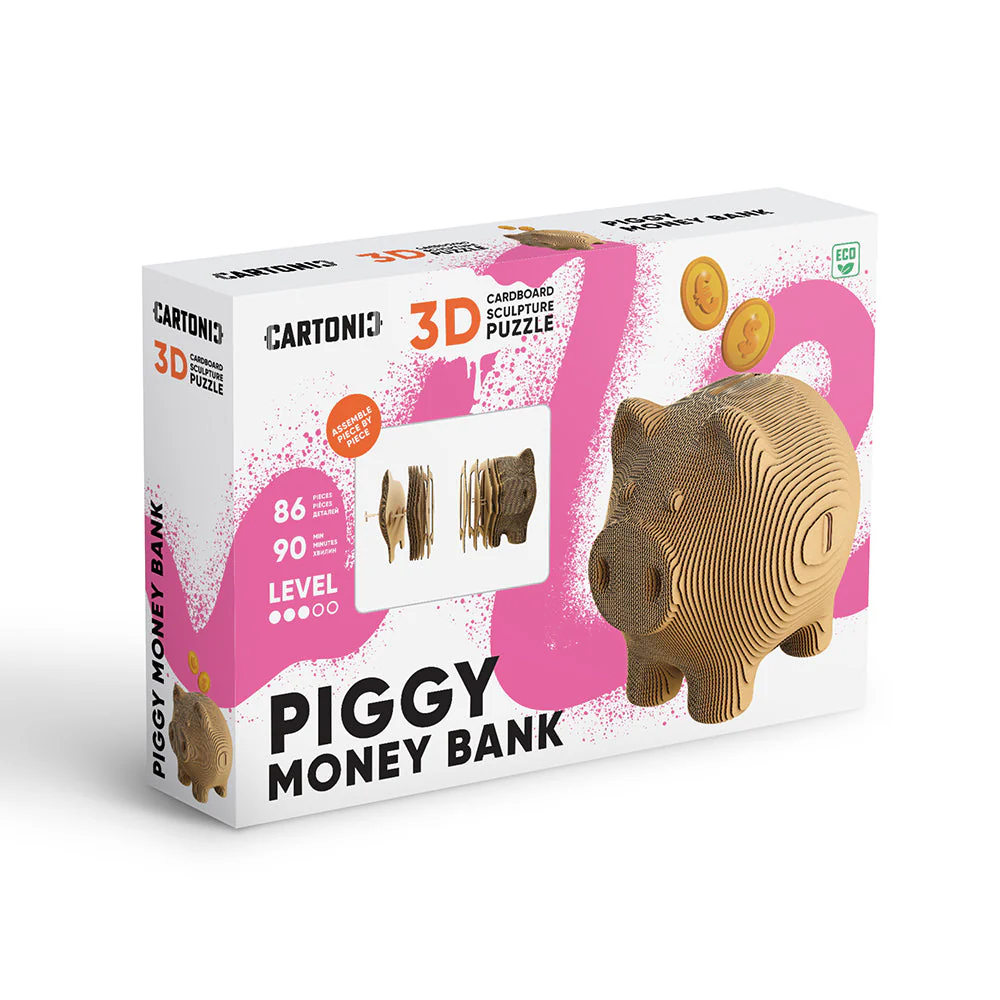 Cartonic Piggy Money Bank 3D Puzzle - Image 2
