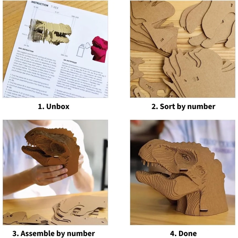 Cartonic T-Rex 3D Puzzle - Image 4