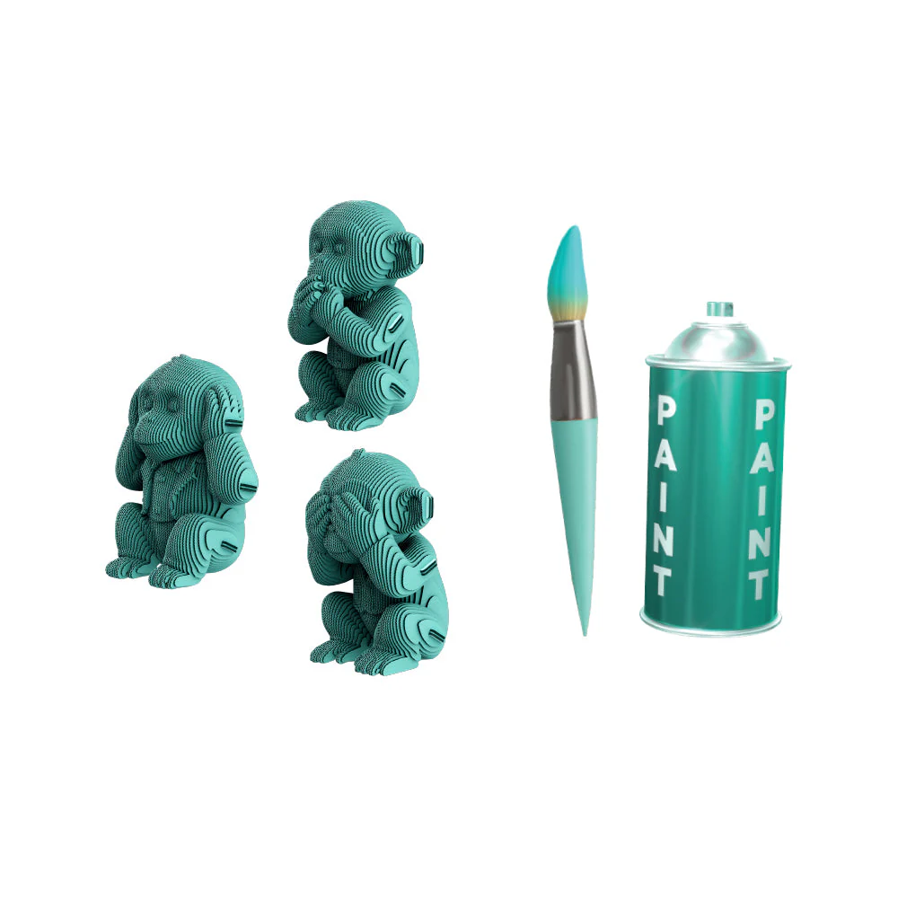 Cartonic Trio Monkeys 3D Puzzle - Image 13