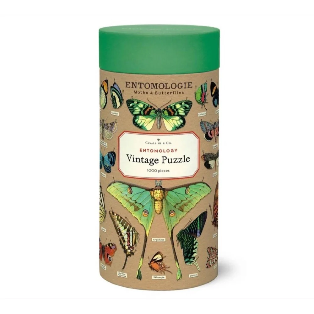 Cavallini Entomologie Moths and Butterflies 1000pc Jigsaw Puzzle