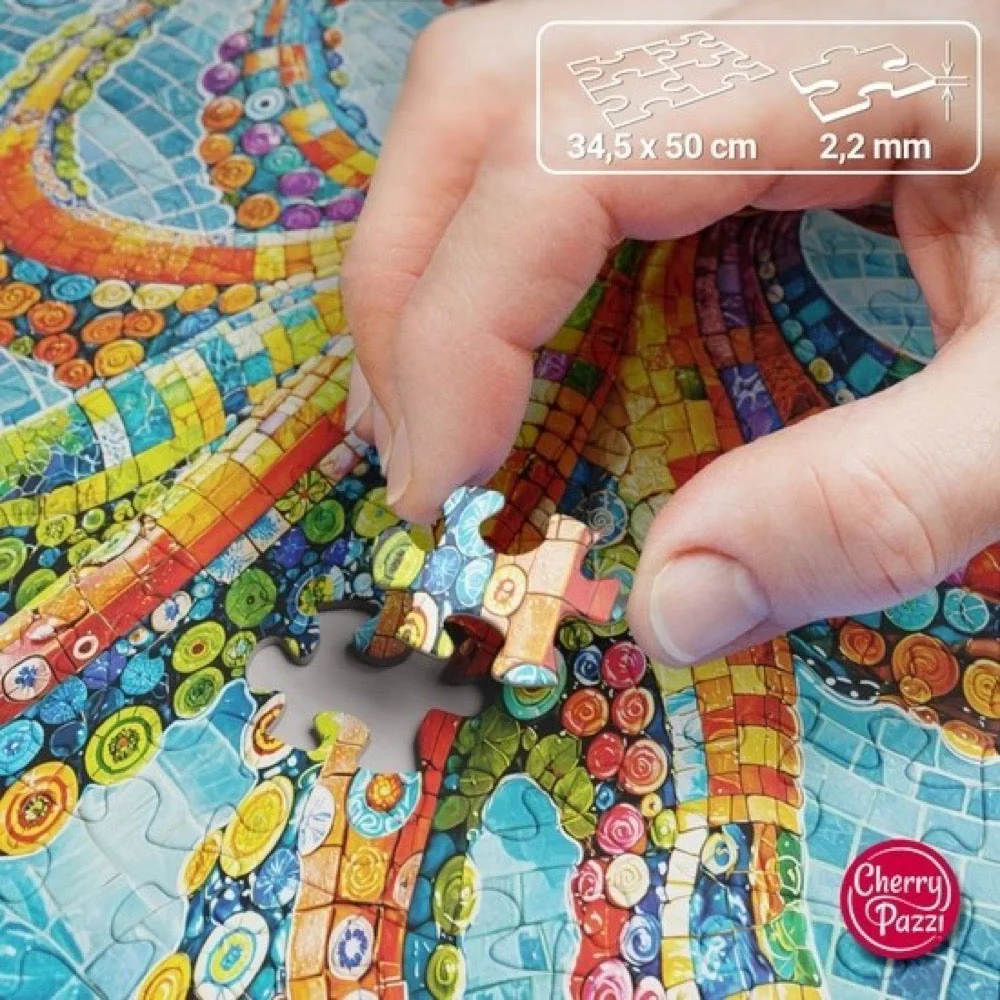 Cherry Pazzi 20234 Splish Splash Octopus 500pc Jigsaw Puzzle - Image 3