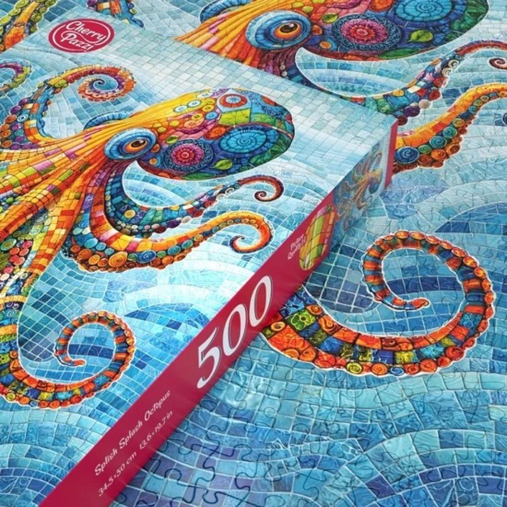 Cherry Pazzi 20234 Splish Splash Octopus 500pc Jigsaw Puzzle - Image 4