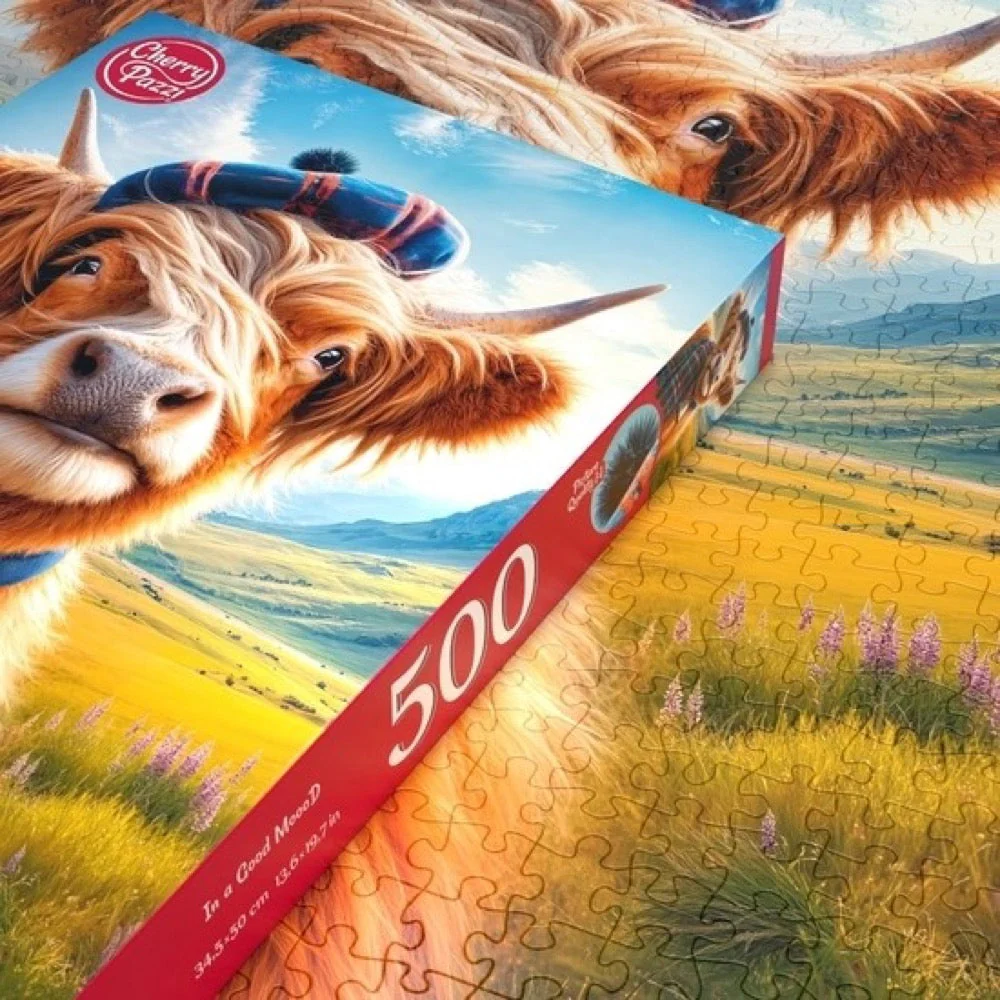 Cherry Pazzi 20296 In a Good MoooD 500pc Jigsaw Puzzle - Image 4