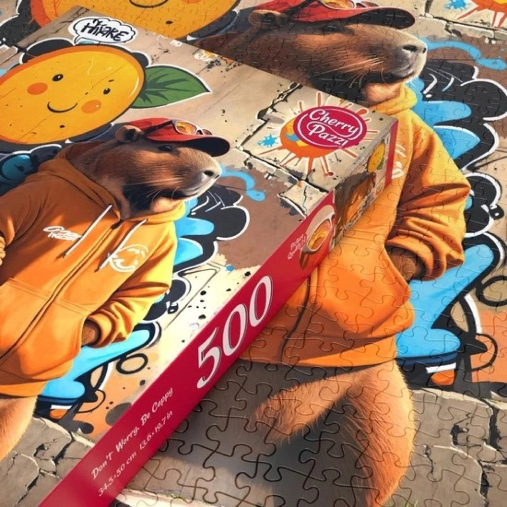 Cherry Pazzi 20326 Don't Worry, Be Cappy 500pc Jigsaw Puzzle - Image 4