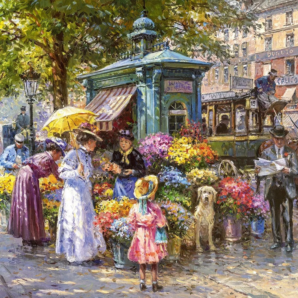 Cherry Pazzi 30226 Blumenmarkt 1000pc Jigsaw Puzzle - Image 2