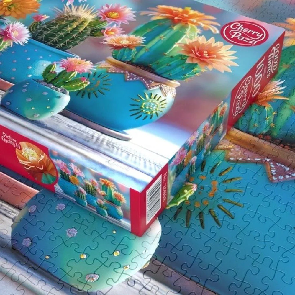 Cherry Pazzi 30868 Bloomy Cactus Fireworks 1000pc Jigsaw Puzzle - Image 4