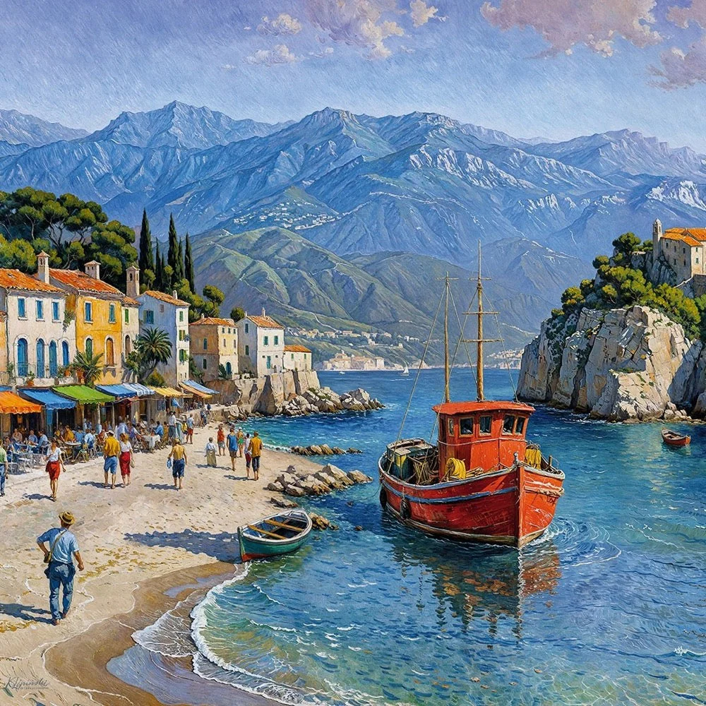 Cherry Pazzi 30912 Seaside Village 1000pc Jigsaw Puzzle - Image 2