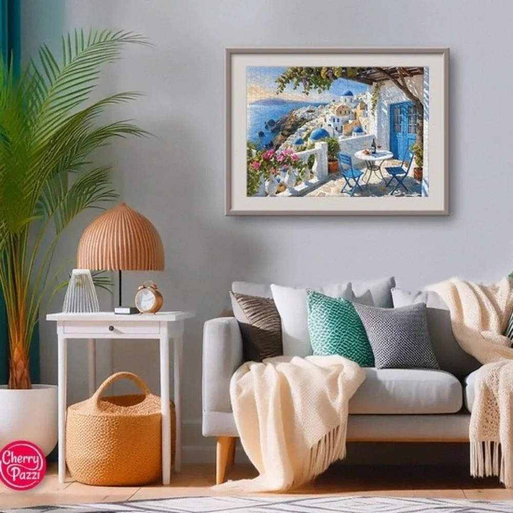 Cherry Pazzi 30936 Santorini Blues 1000pc Jigsaw Puzzle - Image 5