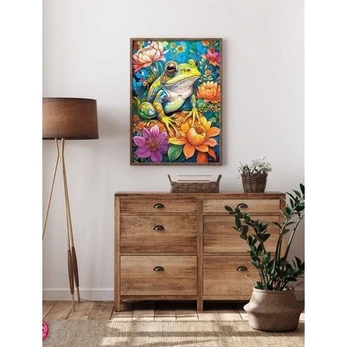 Cherry Pazzi 31100 Flower Power Frog 1000pc Jigsaw Puzzle - Image 5
