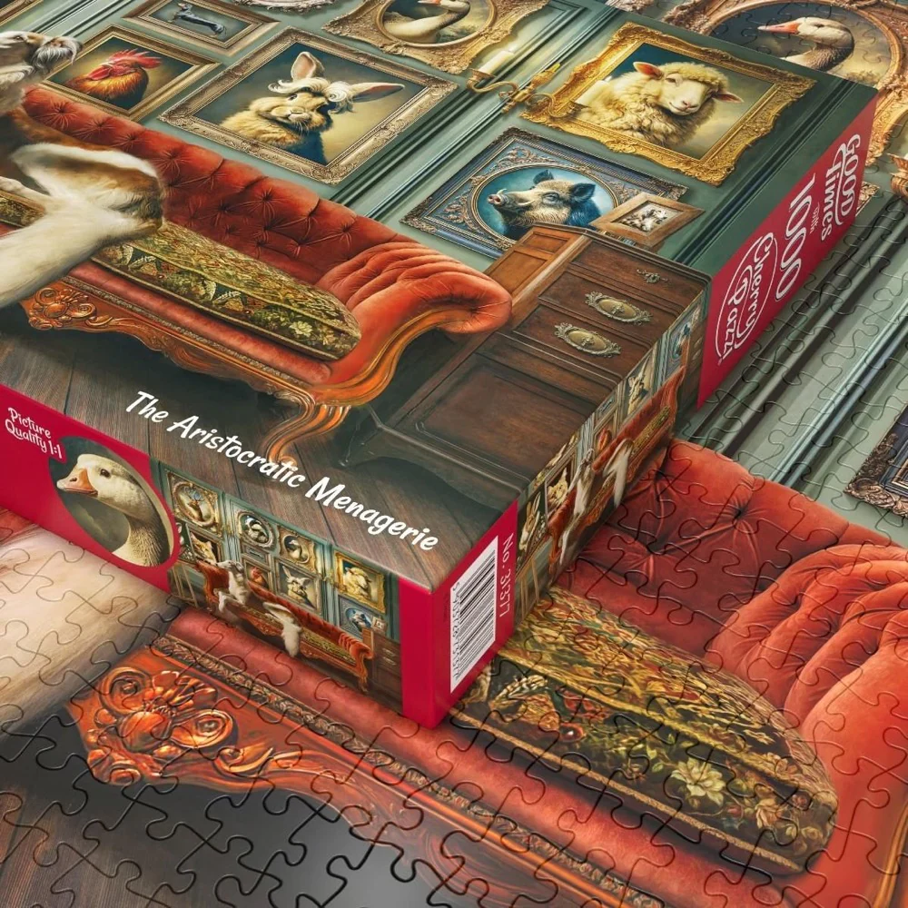 Cherry Pazzi 31377 The Aristocratic Menagerie 1000pc Jigsaw Puzzle - Image 4