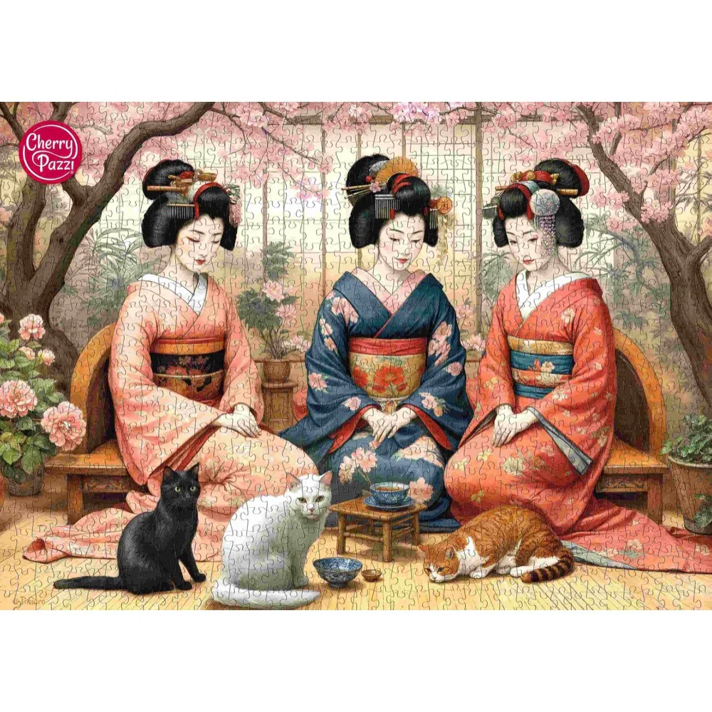 Cherry Pazzi 31407 Springtime Tea 1000pc Jigsaw Puzzle - Image 2