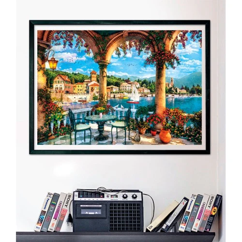 Clementoni Balcony View From Lake Como 1000pc Jigsaw Puzzle - Image 3
