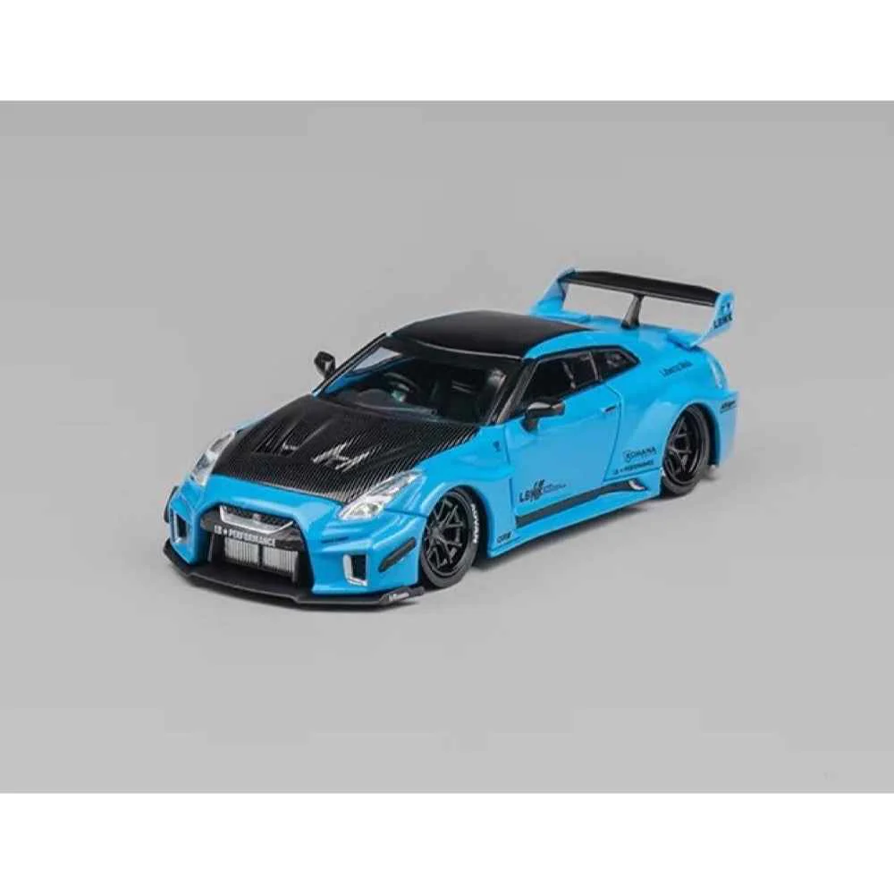 CM Model 64-35RR-07 1/64 Nissan LBWK GT-R R35 Blue - Image 2