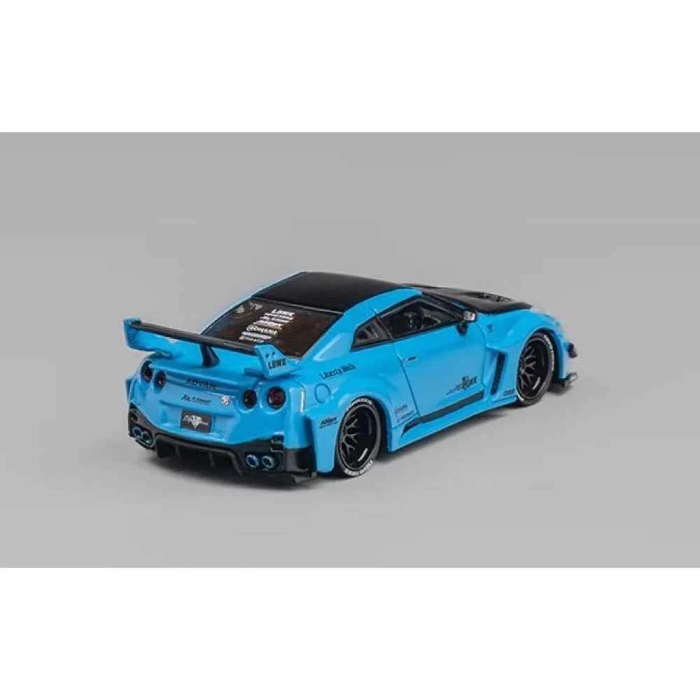 CM Model 64-35RR-07 1/64 Nissan LBWK GT-R R35 Blue - Image 3
