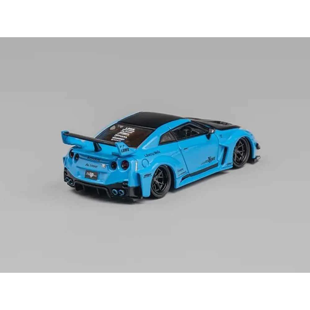 CM Model 64-35RR-07 1/64 Nissan LBWK GT-R R35 Blue - Image 4