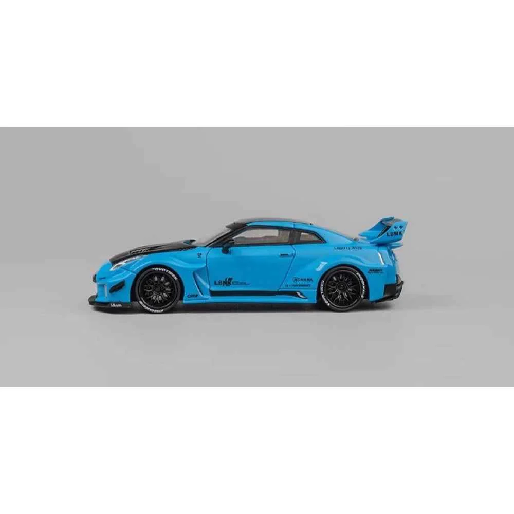 CM Model 64-35RR-07 1/64 Nissan LBWK GT-R R35 Blue - Image 6
