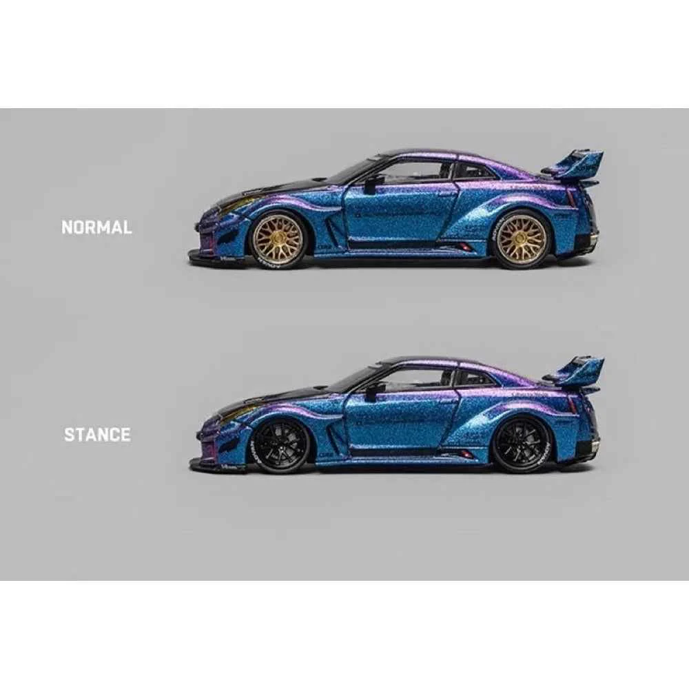 CM Model 64-35RR-16 1/64 Nissan LBWK 35GT-RR Chameleon W Carbon - Image 7