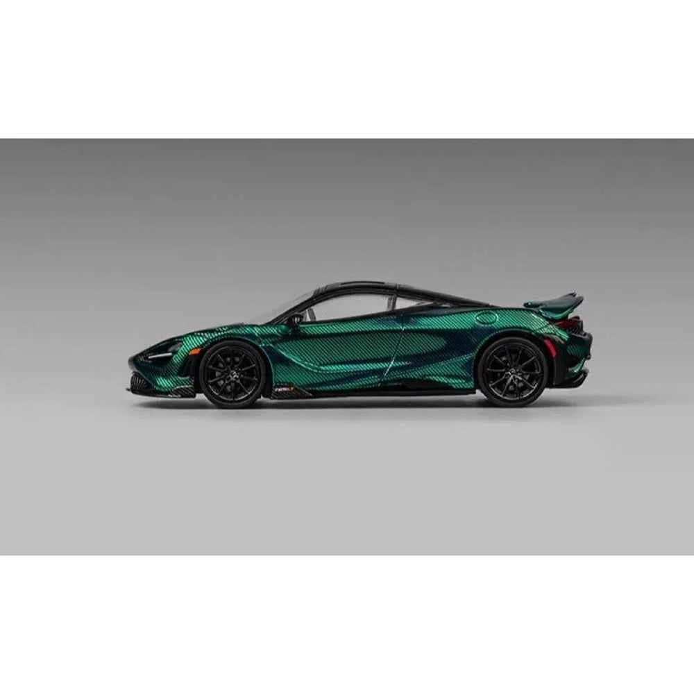 CM Model 64-765LT-19 1/64 Mclaren 765LT Chrome Green Full Carbon - Image 6