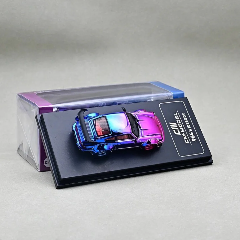 CM Model 64-964-ChromePink 1/64 Porsche 964 Chorme Pink - Image 4