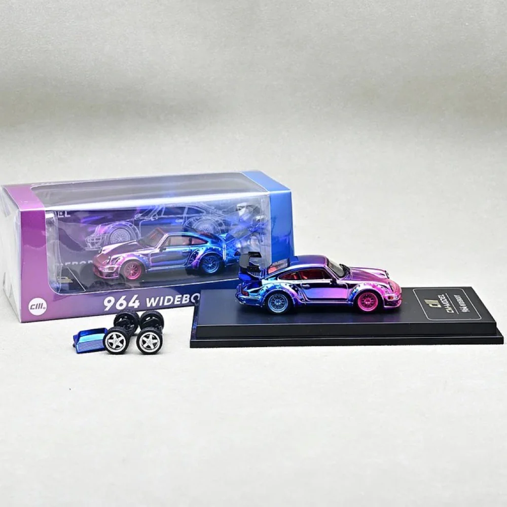 CM Model 64-964-ChromePink 1/64 Porsche 964 Chorme Pink - Image 5