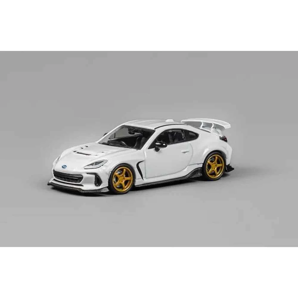 CM Model 64-BRZ-09 1/64 Subaru BRZ Varis Widebody White - Image 2