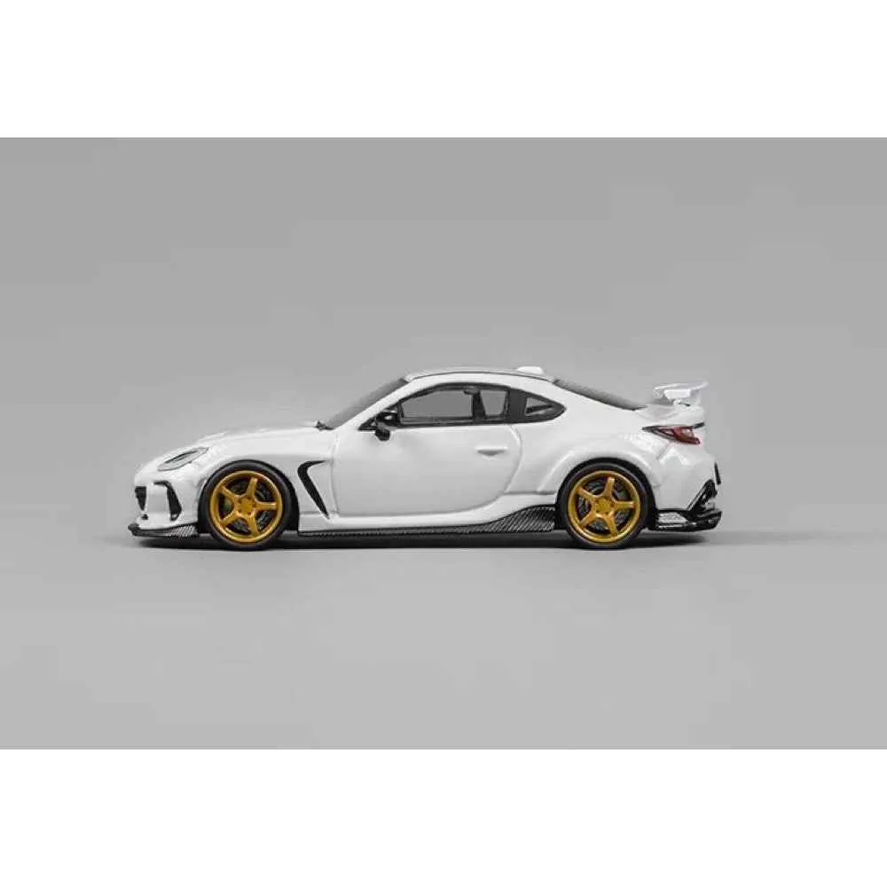 CM Model 64-BRZ-09 1/64 Subaru BRZ Varis Widebody White - Image 4