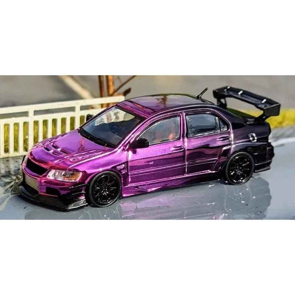 CM Model 64-EVOIX-MDX2024 1/64 Mitsubishi Lancer Evo IX Purple Plating
