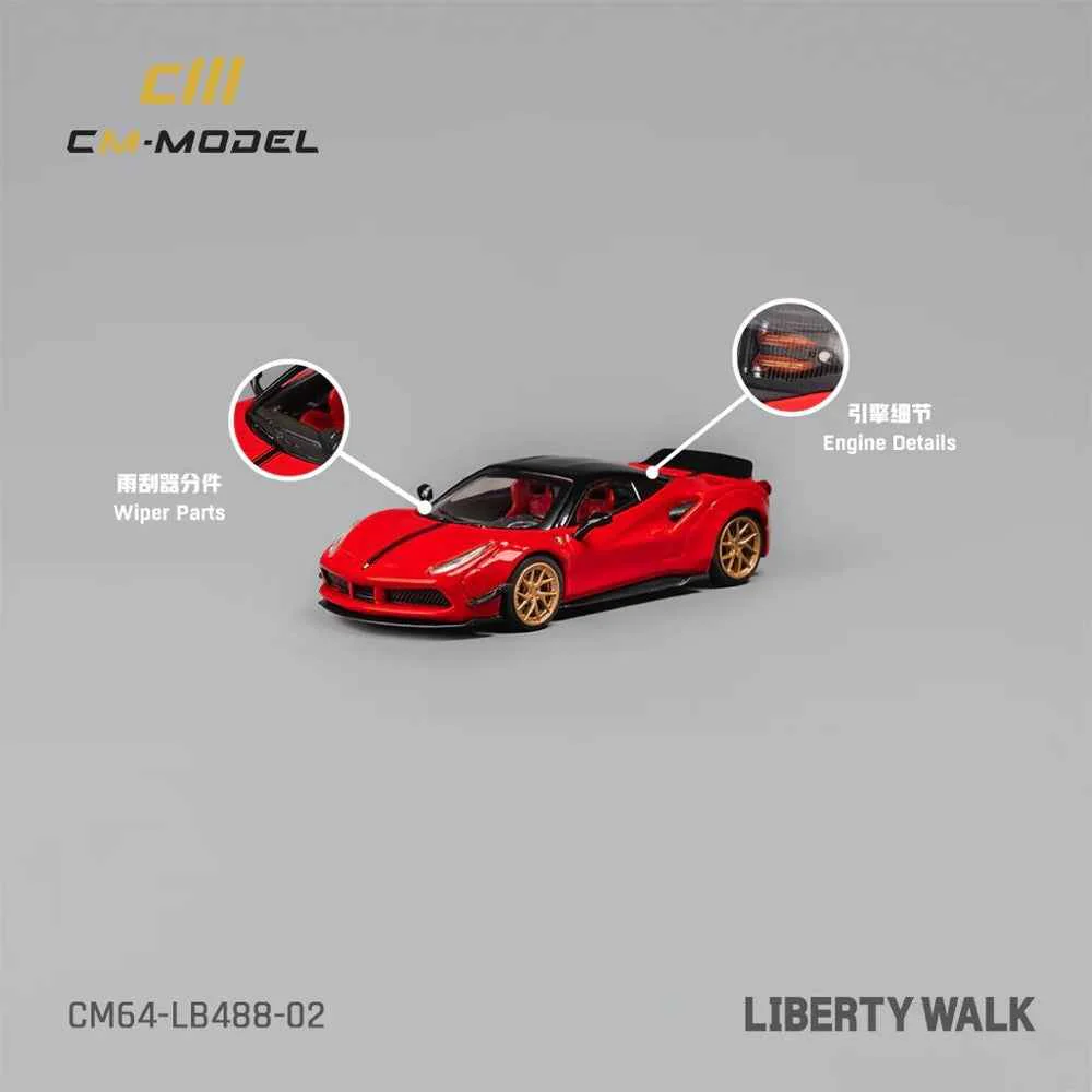 CM Model 64-LB488-02 1/64 LBWK LB488 Red - Image 3
