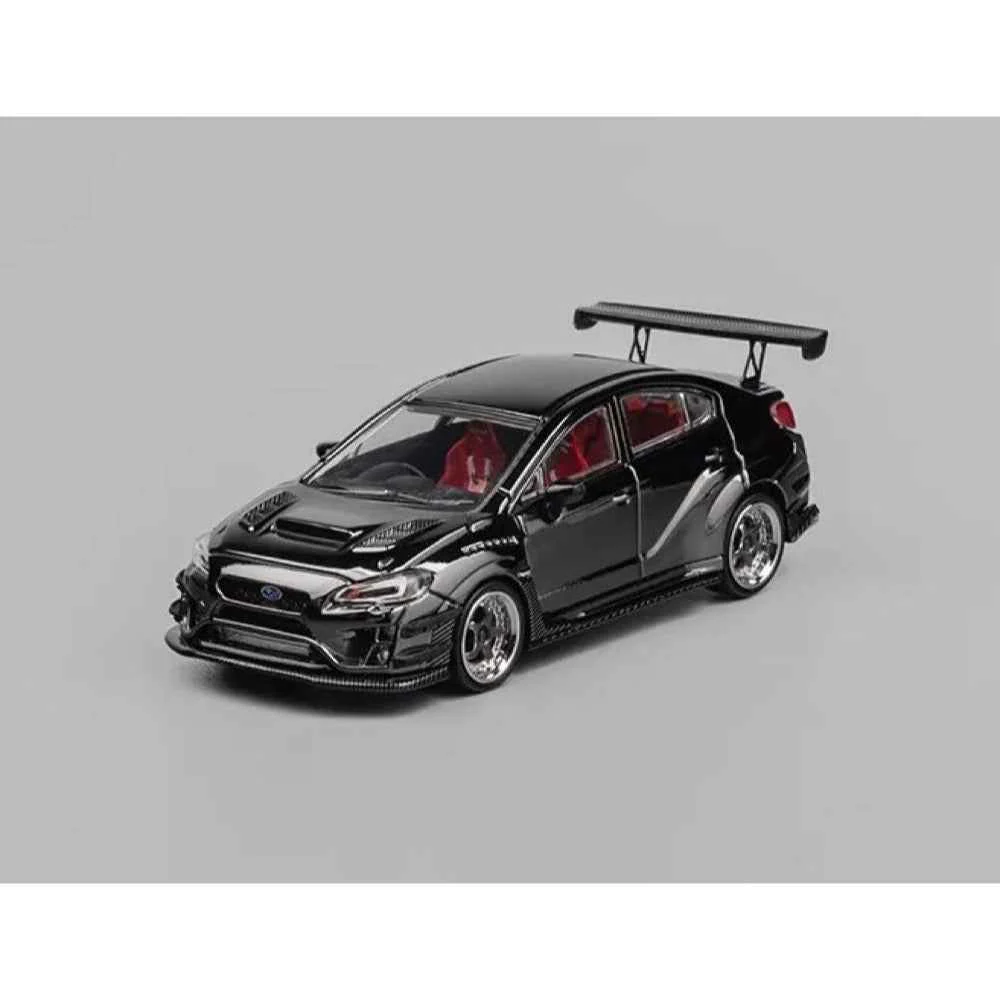 CM Model 64-STI-06 1/64 Subaru Varis WRX STI Wide Body 1.0 Chome Black - Image 2