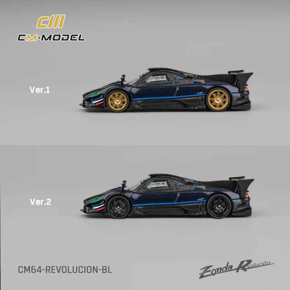CM Model Revolucion-BL 1/64 Pagani Zonda Revlucion Metallic Blue - Image 11