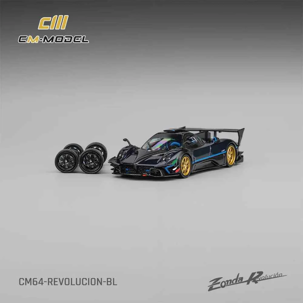 CM Model Revolucion-BL 1/64 Pagani Zonda Revlucion Metallic Blue - Image 5