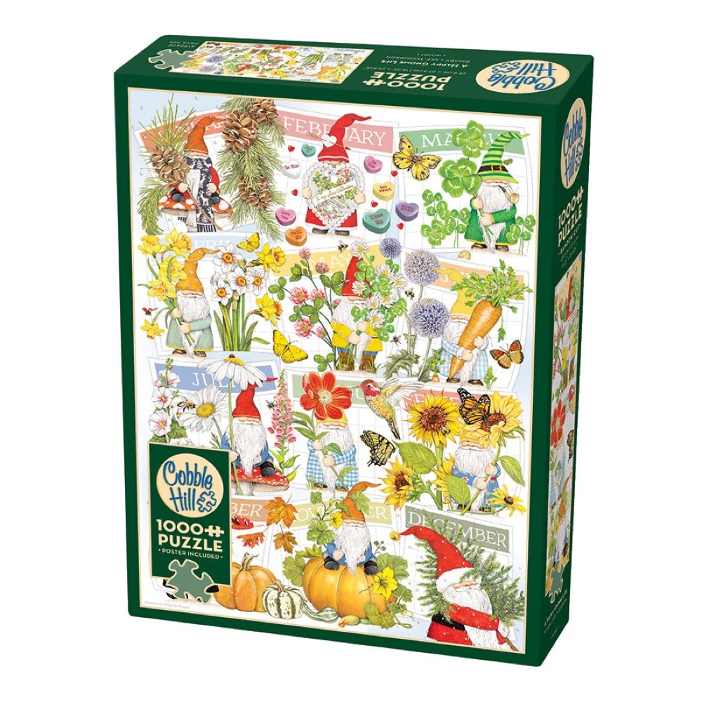 Cobble Hill 40261 A Happy Gnome Life 1000pc Jigsaw Puzzle