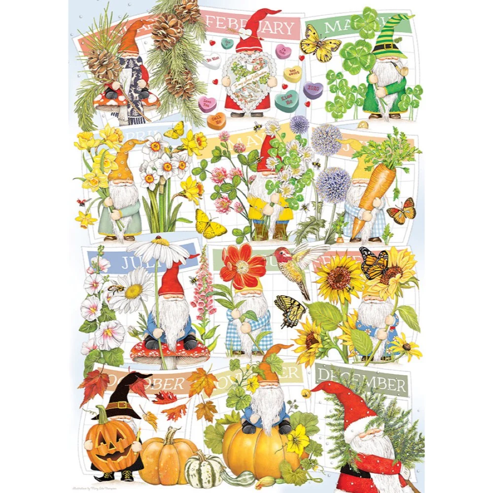Cobble Hill 40261 A Happy Gnome Life 1000pc Jigsaw Puzzle - Image 2