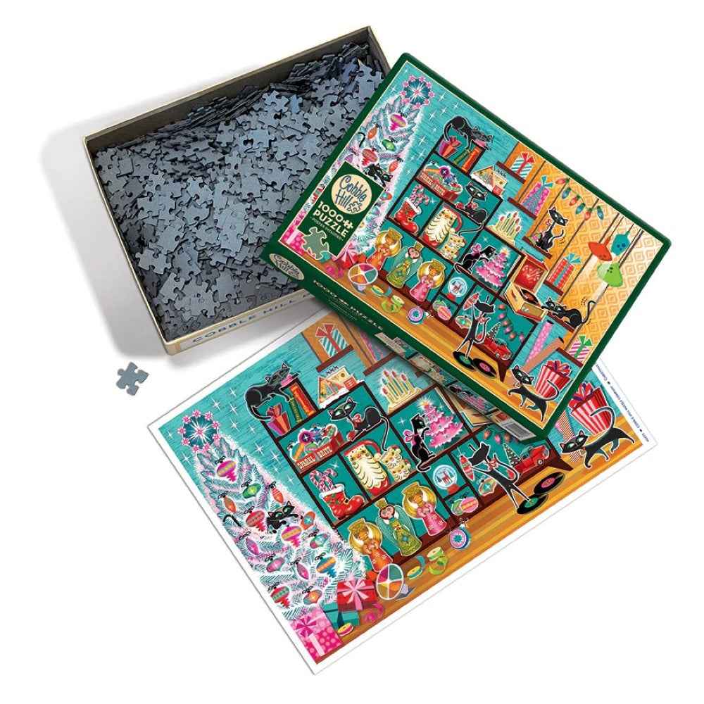 Cobble Hill 40272 Christmas Cats 1000pc Jigsaw Puzzle - Image 3