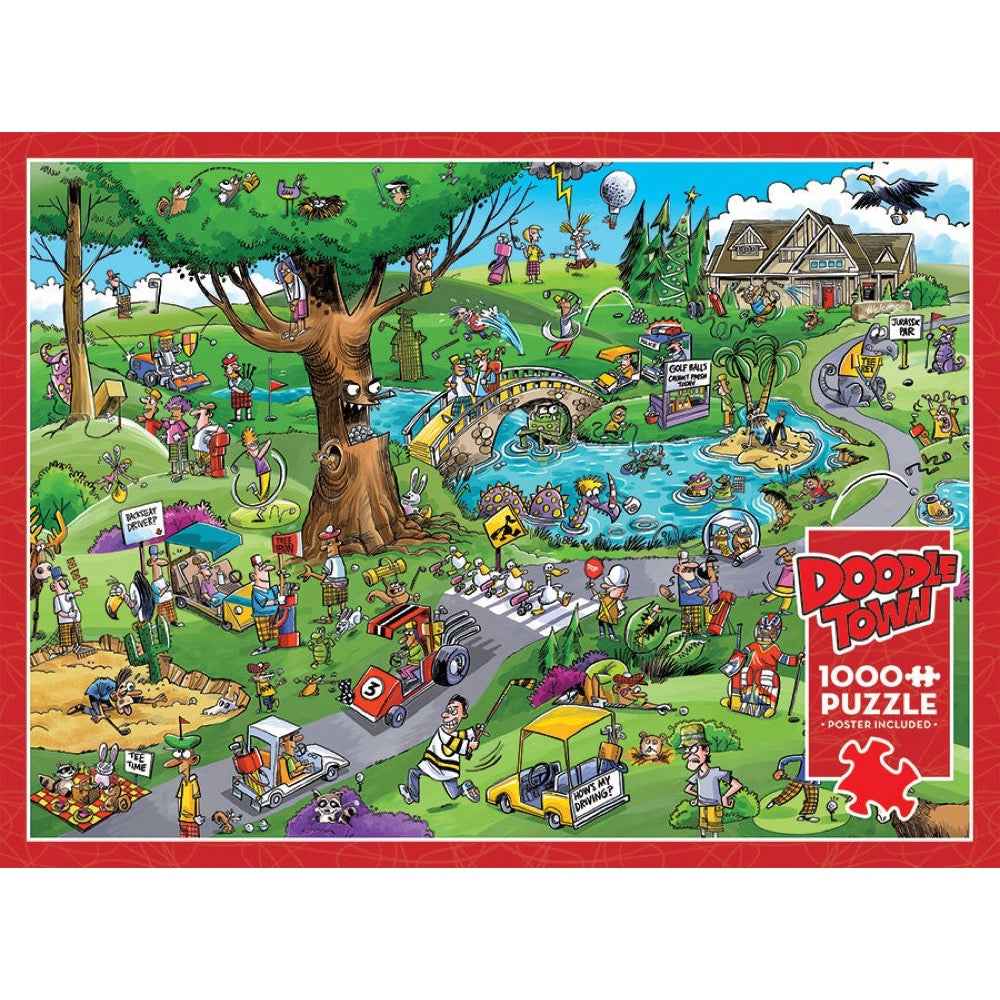 Cobble Hill 44502 Doodletown Par For Course 1000pc Jigsaw Puzzle - Image 5