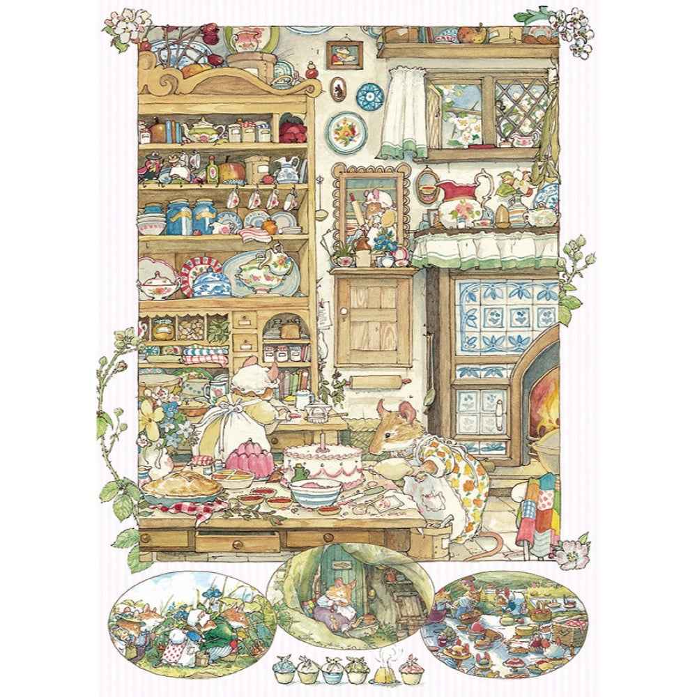 Cobble Hill Bramby Hedge Picnic Preparations 500pc Jigsaw Puzzle - Image 2