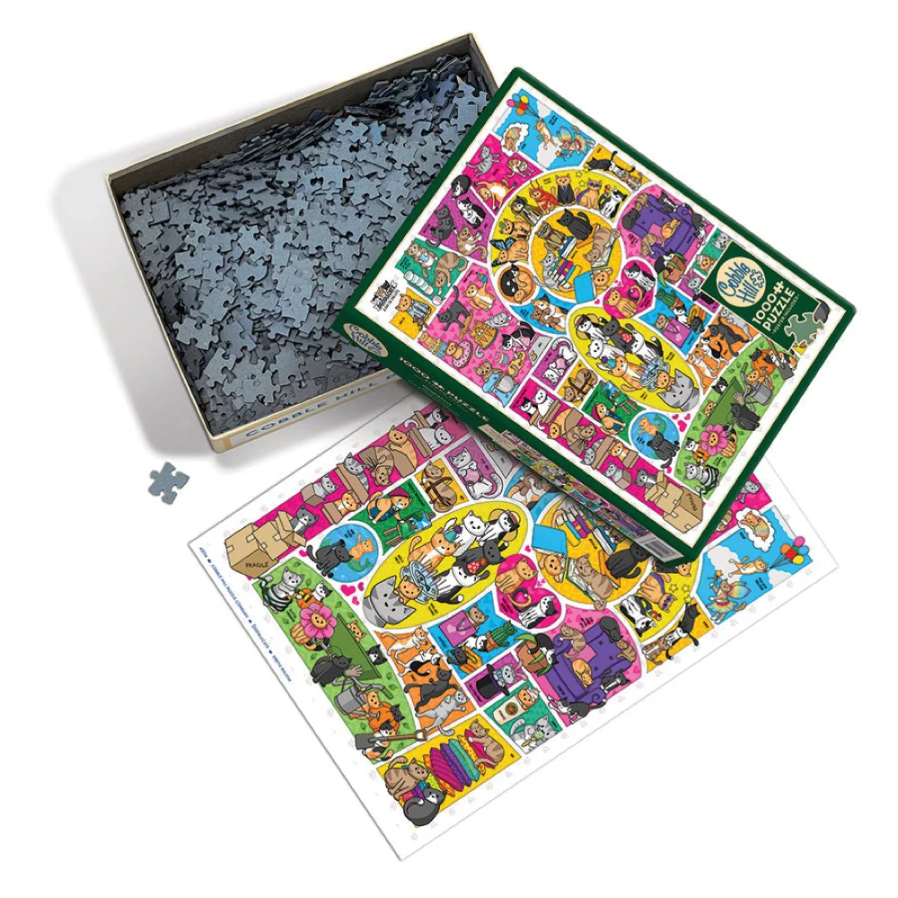 Cobble Hill Doodlecats 1000pc Jigsaw Puzzle - Image 3