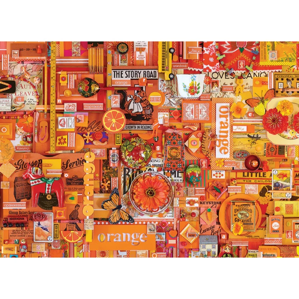 Cobble Hill Rainbow Project Orange 1000pc Jigsaw Puzzle - Image 2