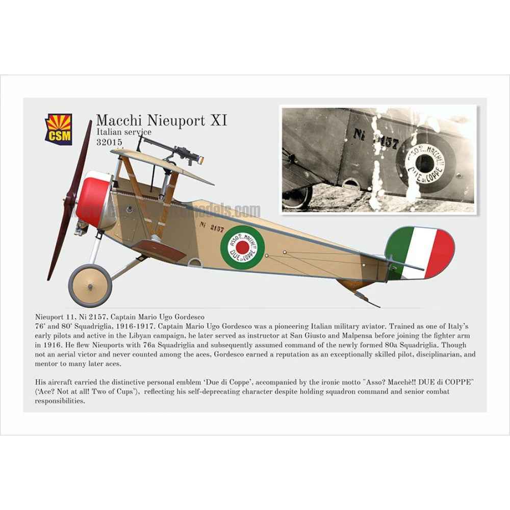 Copper State Models 32015 1/32 Macchi Nieuport 11 Italian Service - Image 2