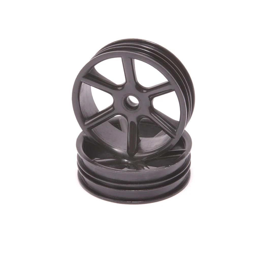 Core RC CR894 JC 6 Spoke 2.2 2WD Front Black Wheel Cougar 2K pair