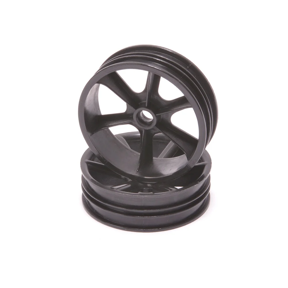 Core RC CR894 JC 6 Spoke 2.2 2WD Front Black Wheel Cougar 2K pair - Image 2