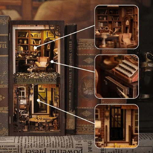 CuteBee Rose Detective Agency DIY Book Nook Kit - Image 2