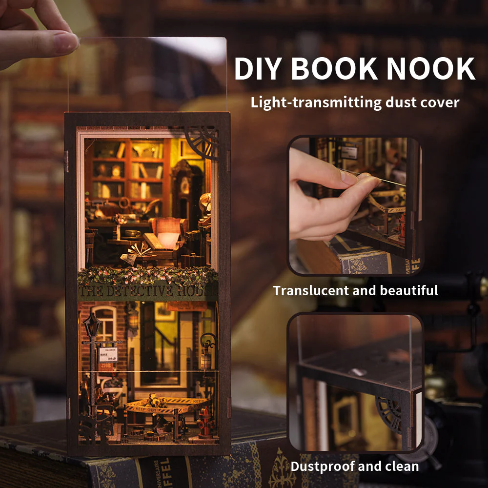 CuteBee Rose Detective Agency DIY Book Nook Kit - Image 4