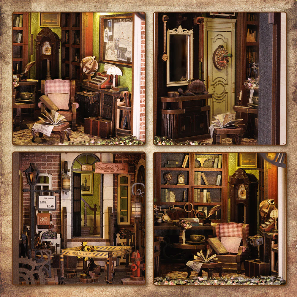 CuteBee Rose Detective Agency DIY Book Nook Kit - Image 7