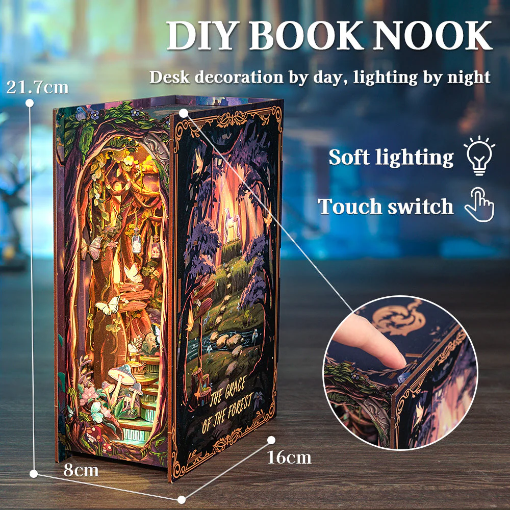 CuteBee The Grace of the Forest DIY Book Nook Kit - Image 7