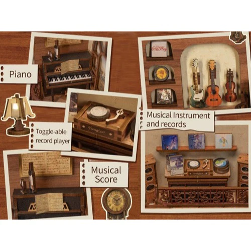 CuteBee The Secret Rhythm DIY Book Nook Kit - Image 11