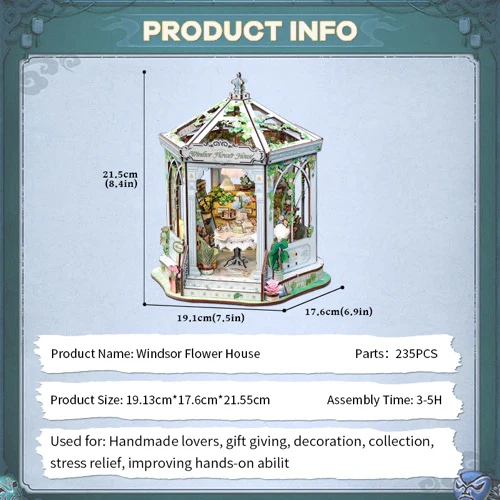 CuteBee Windsor Flower House DIY Kit - Image 10