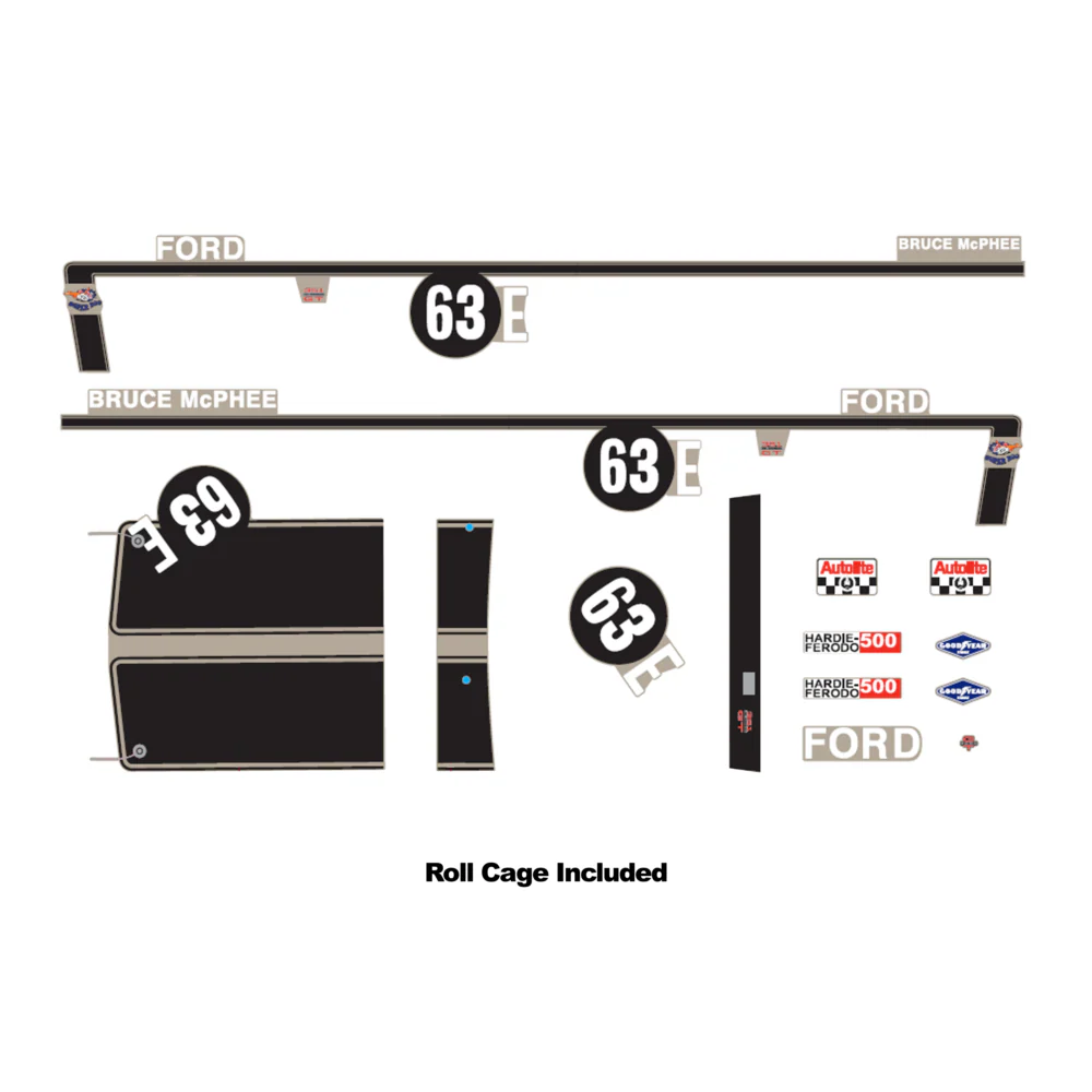 DDA 1/24 No.63E XW Ford Bathurst Decal Kit Accessory